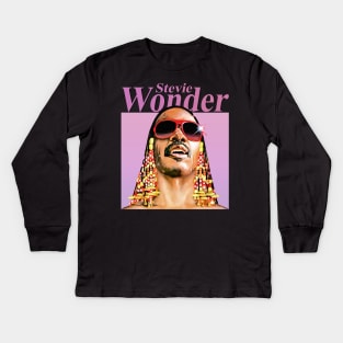 Stevie Wonder || Hotter than July Kids Long Sleeve T-Shirt